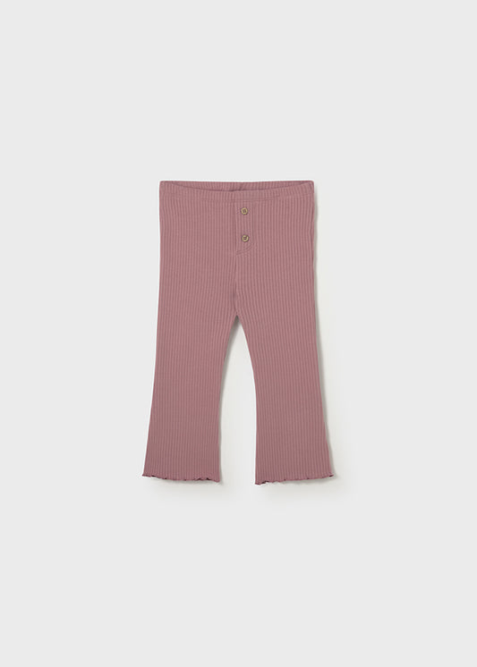 Ribbed flare legging