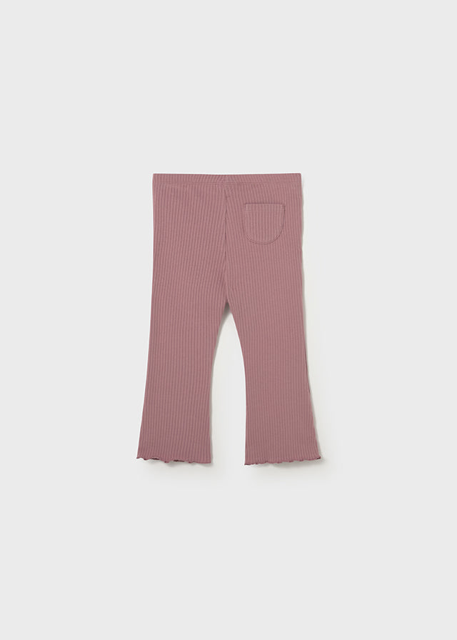 Ribbed flare legging