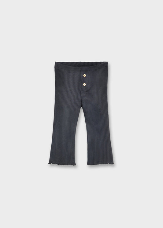 Ribbed flare legging