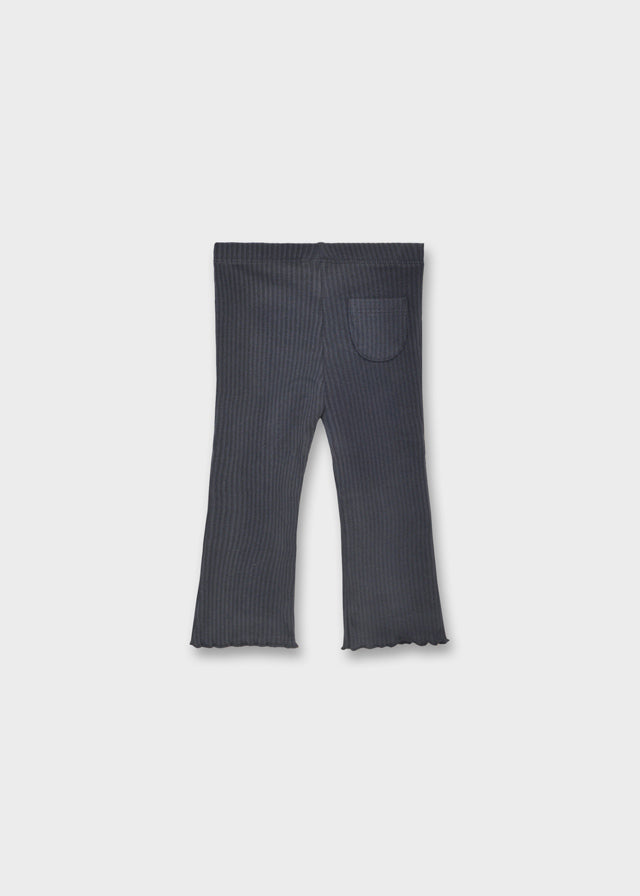 Ribbed flare legging