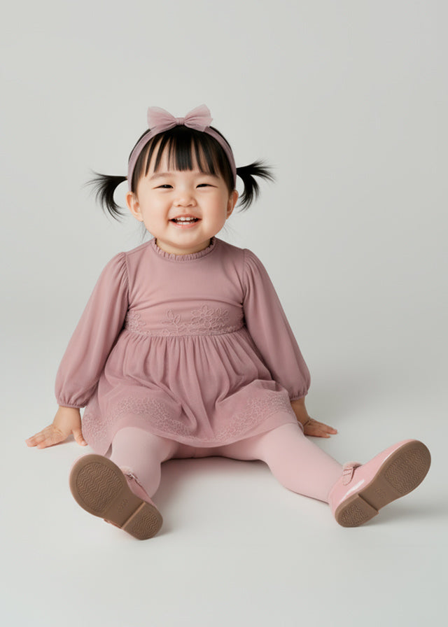 Tulle embroided ceremony dress