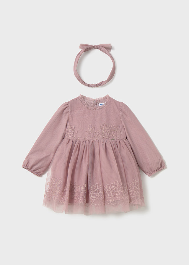 Tulle embroided ceremony dress