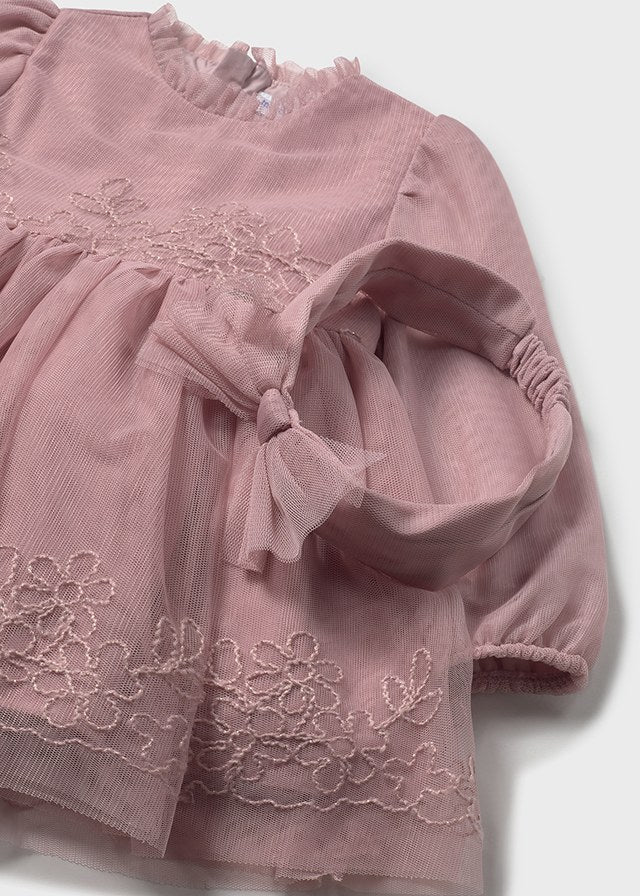 Tulle embroided ceremony dress