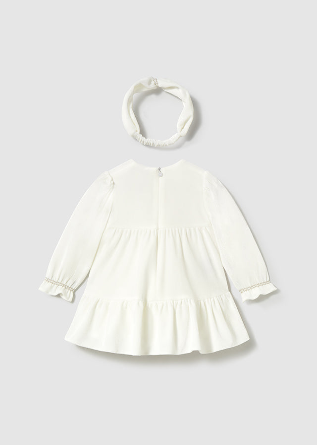 Velvet dress with headband