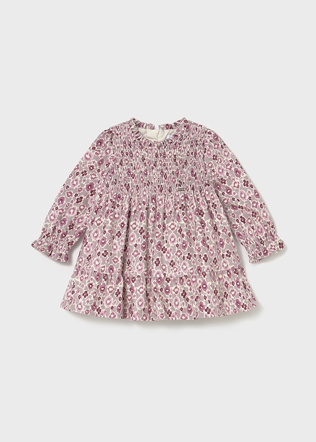 Printed velvet dress
