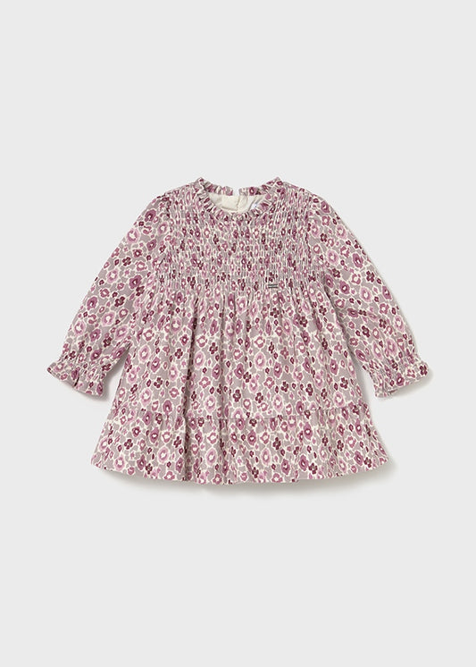 Printed velvet dress