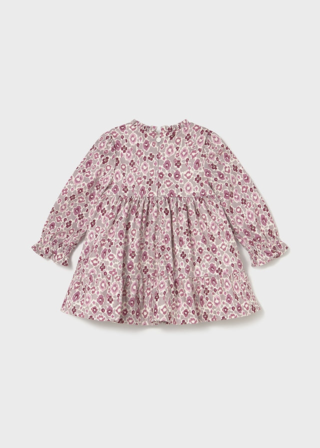 Printed velvet dress