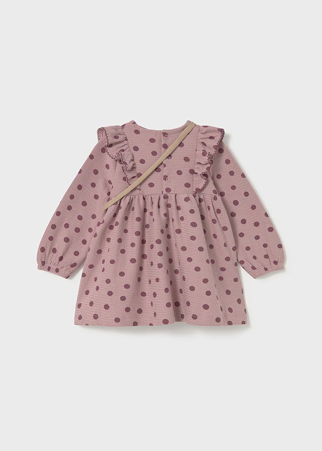 Printed dress with bag