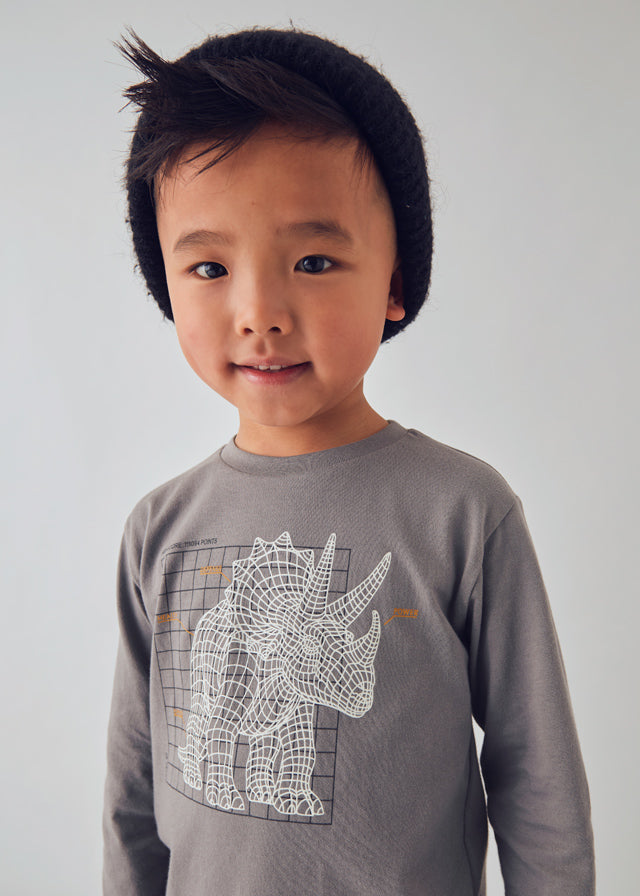 L/s t-shirt glow in the dark