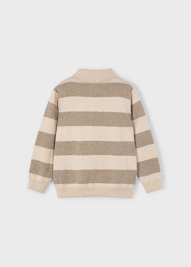 L/s knit polo