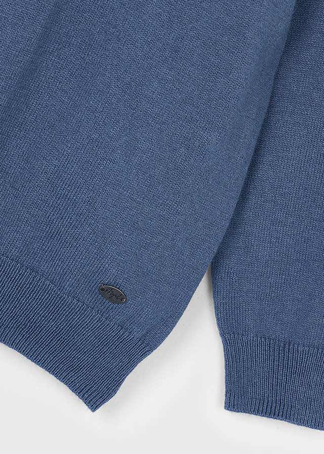 L/s knit polo