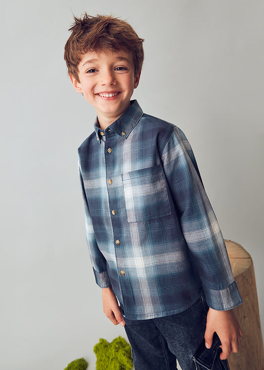 L/s checked shirt