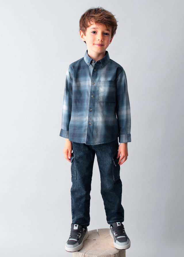 L/s checked shirt