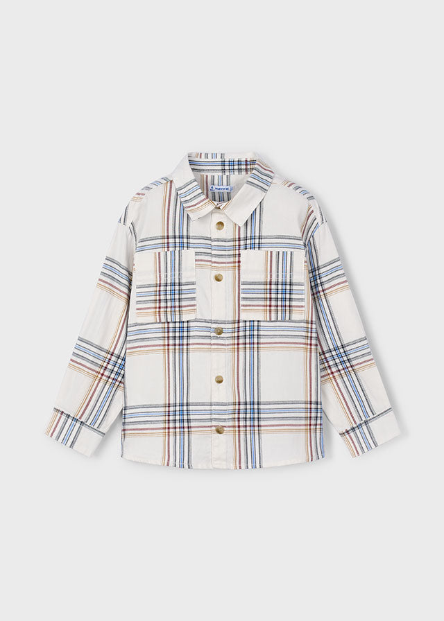 L/s checked shirt