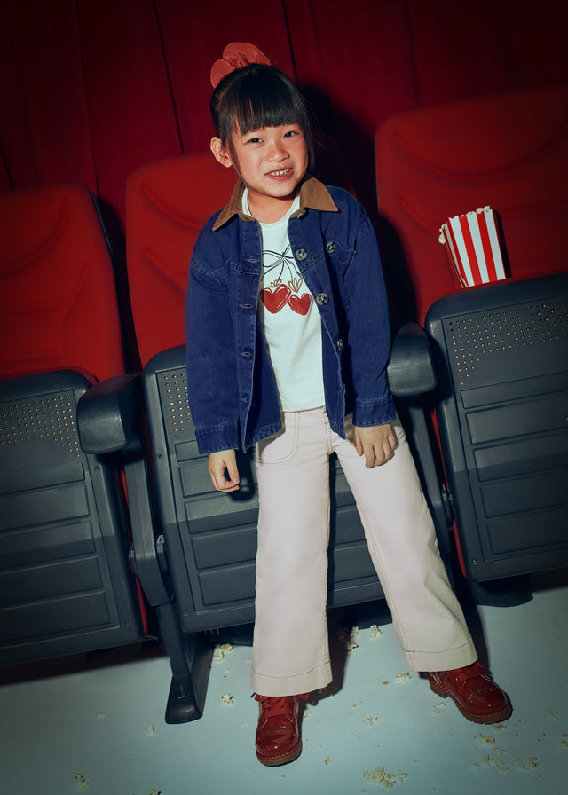 Flowy denim overshirt