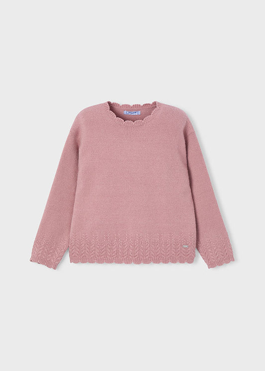 Knitted smooth sweater
