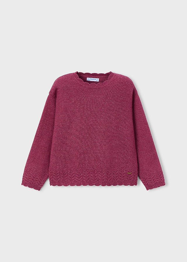 Knitted smooth sweater