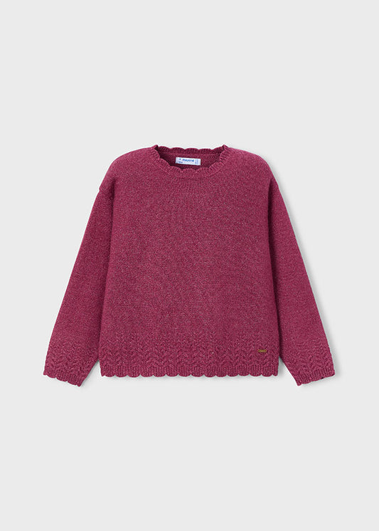 Knitted smooth sweater