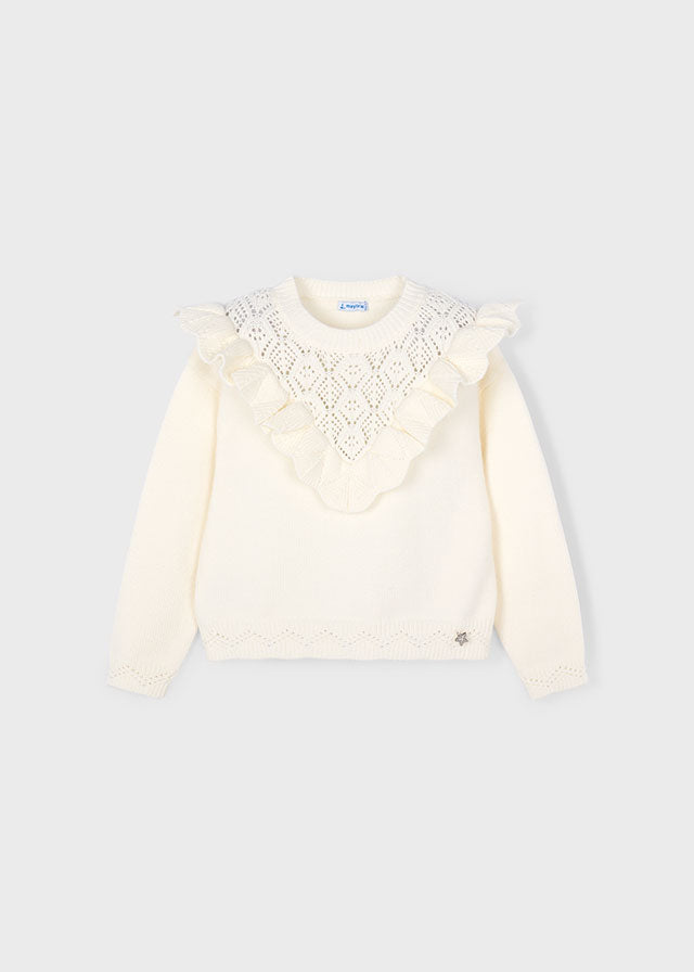 Open knit sweater