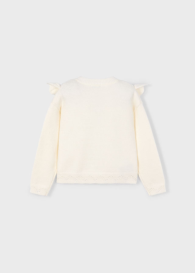 Open knit sweater