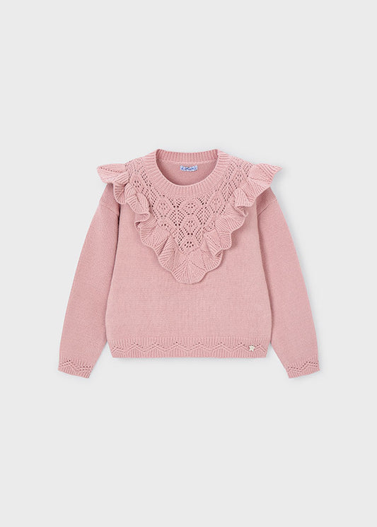 Open knit sweater