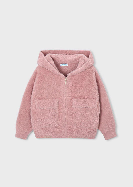 Furry knit sweater