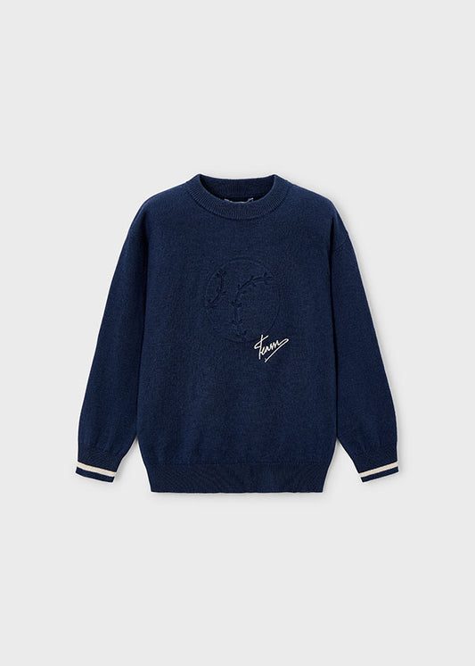 Embossment sweater