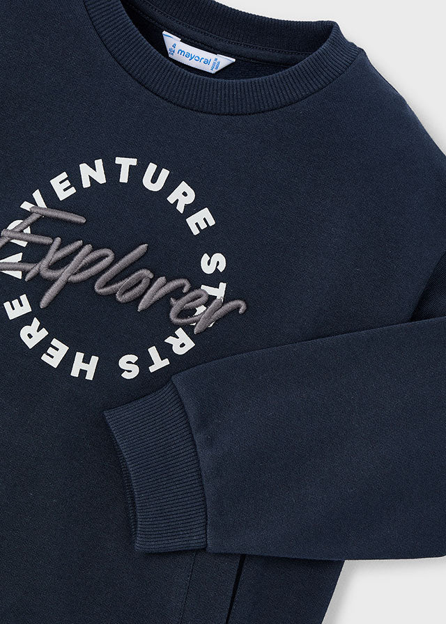 Embroidered pullover