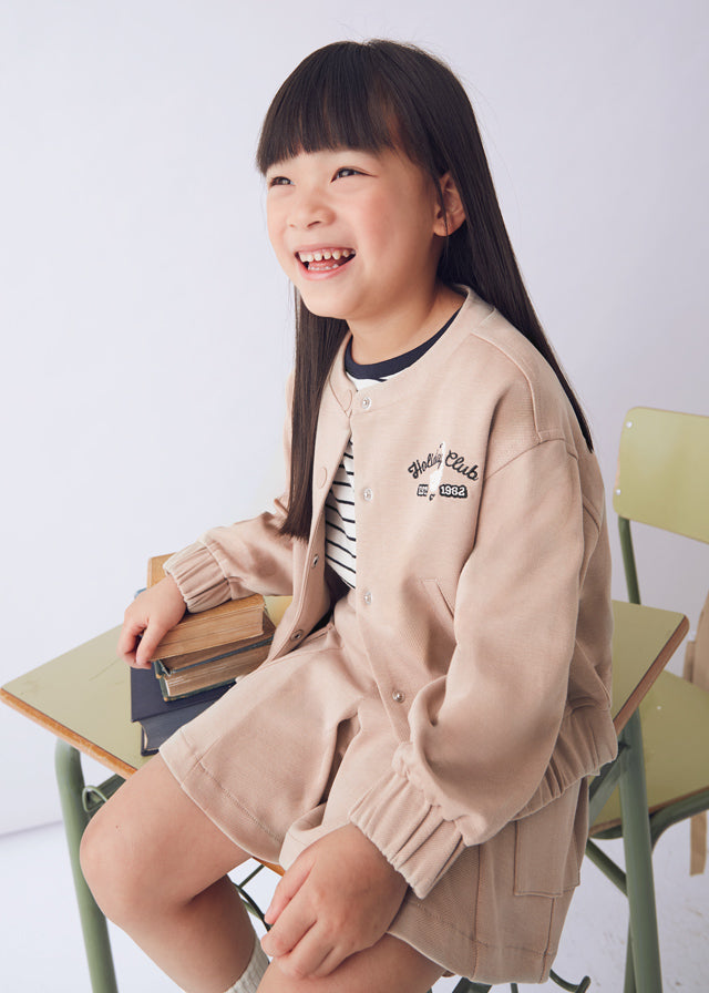 Knit twill jacket