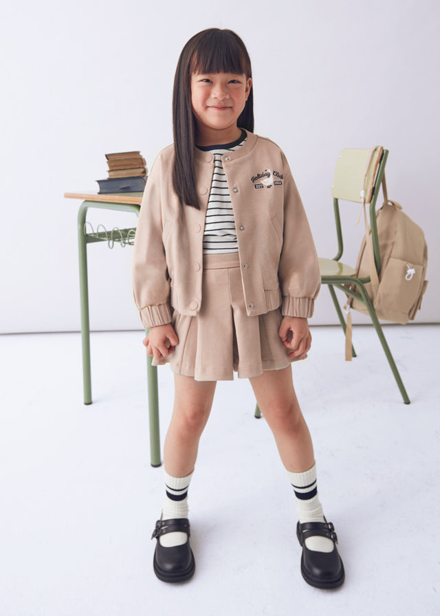 Knit twill jacket
