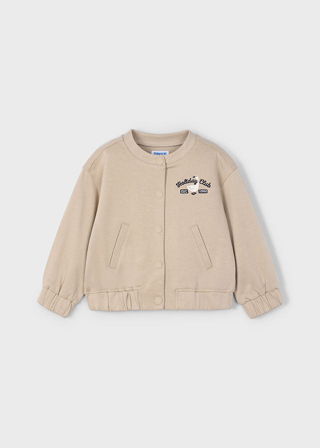 Knit twill jacket