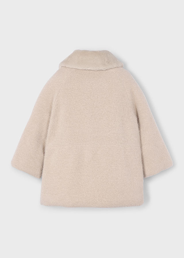 Knitted fur coat
