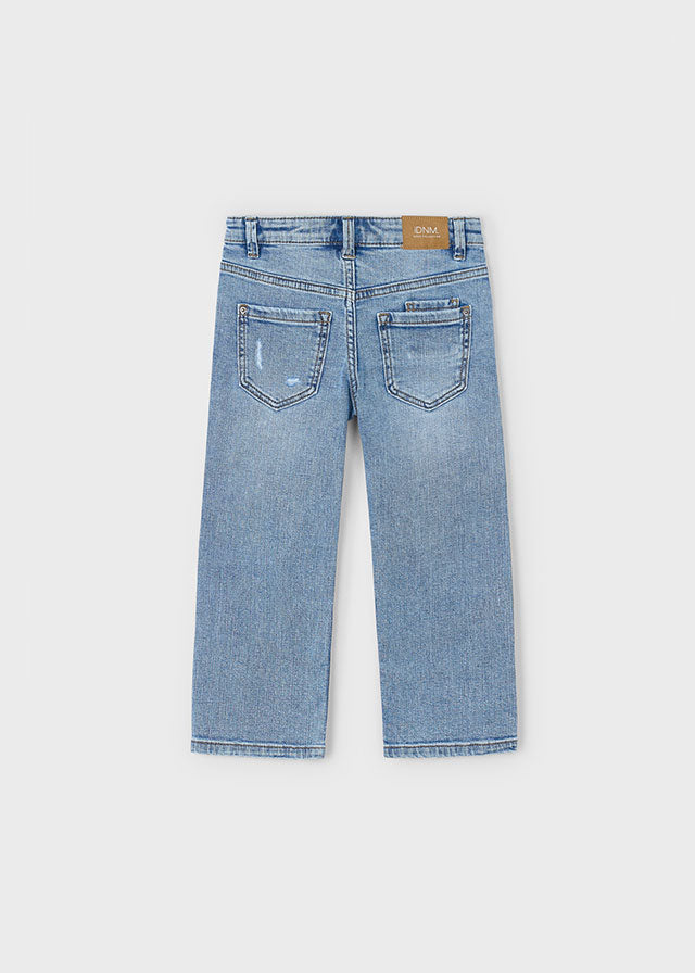 Wide fit denim pants