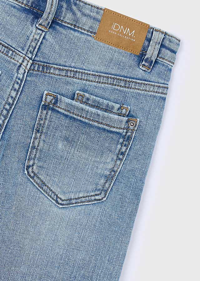 Wide fit denim pants