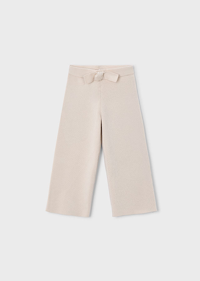 Knit culotte pants