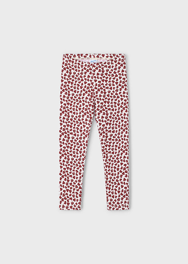 Knit printed leggings