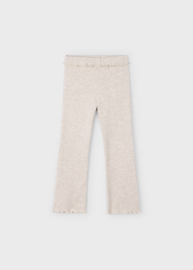Rib knit flare leggings