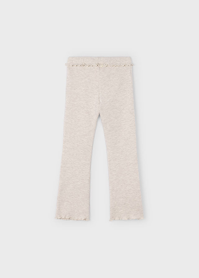 Rib knit flare leggings