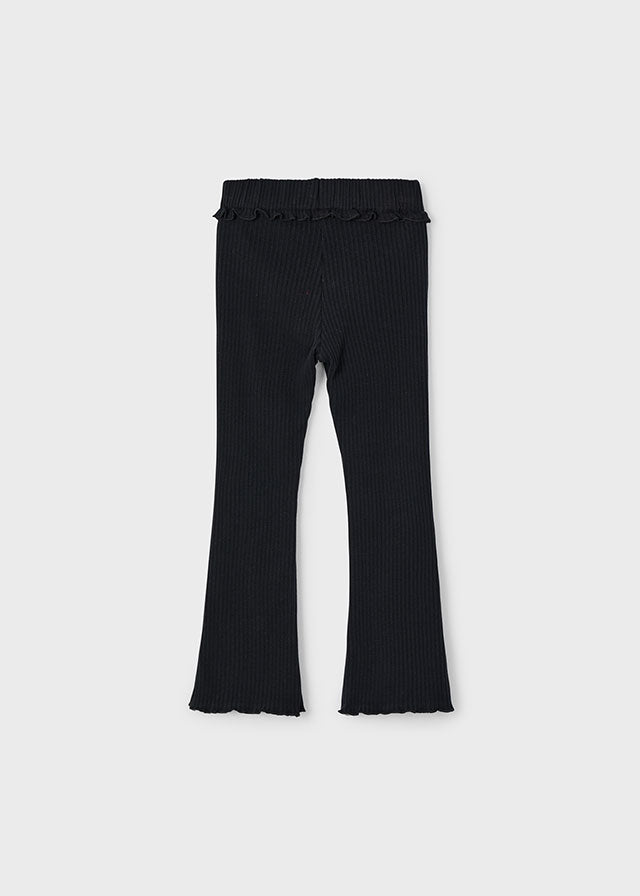 Rib knit flare leggings