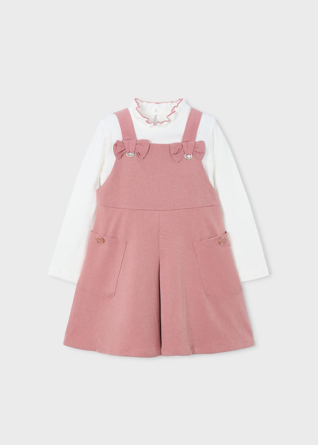 Swan pinafore dress