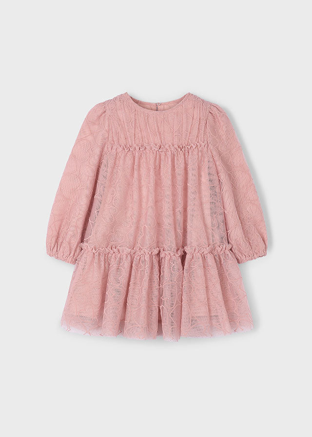 Tulle printed dress
