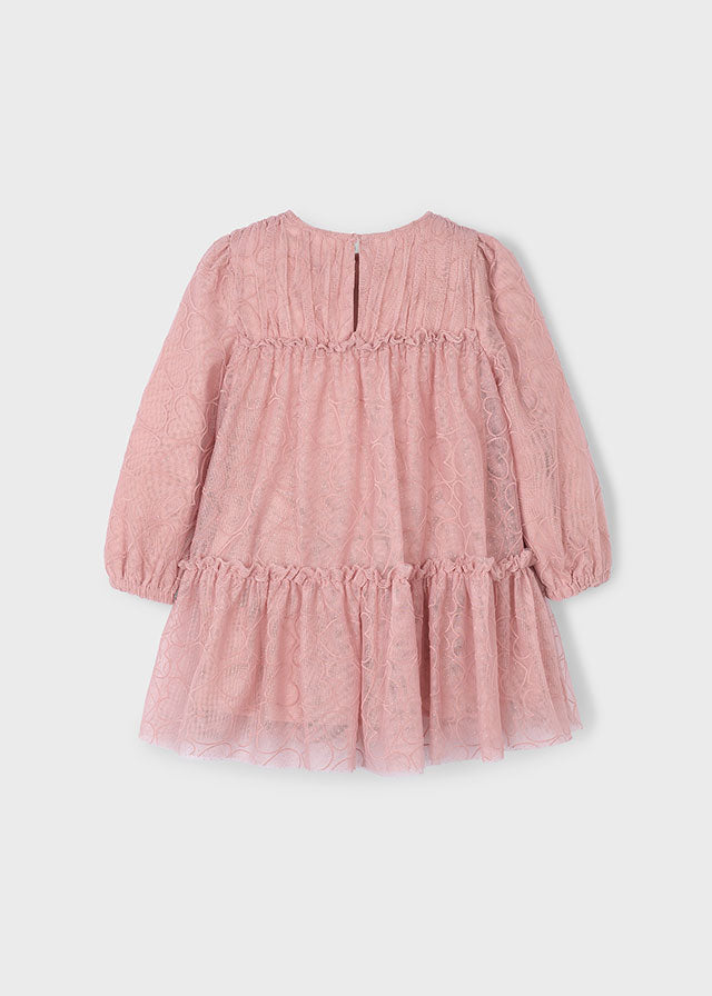 Tulle printed dress
