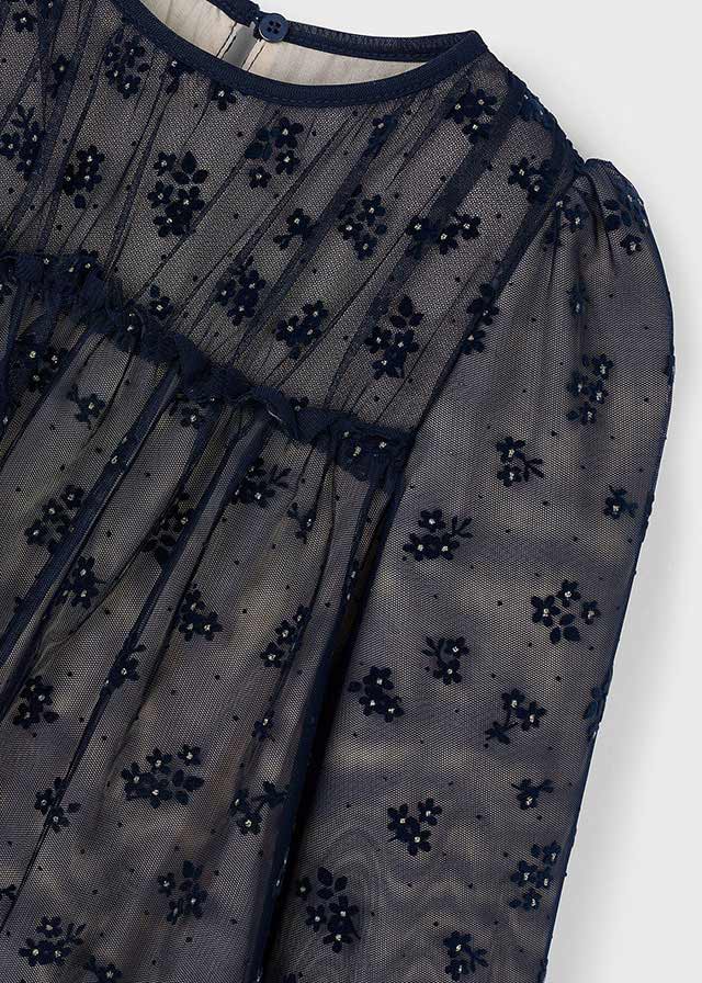 Tulle printed dress
