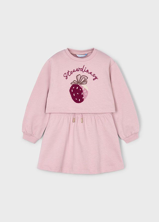 2 piece fleece dress