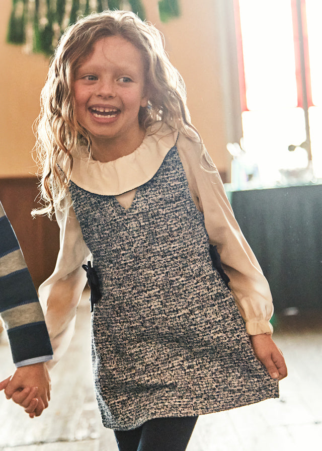 Combined pinafore dress