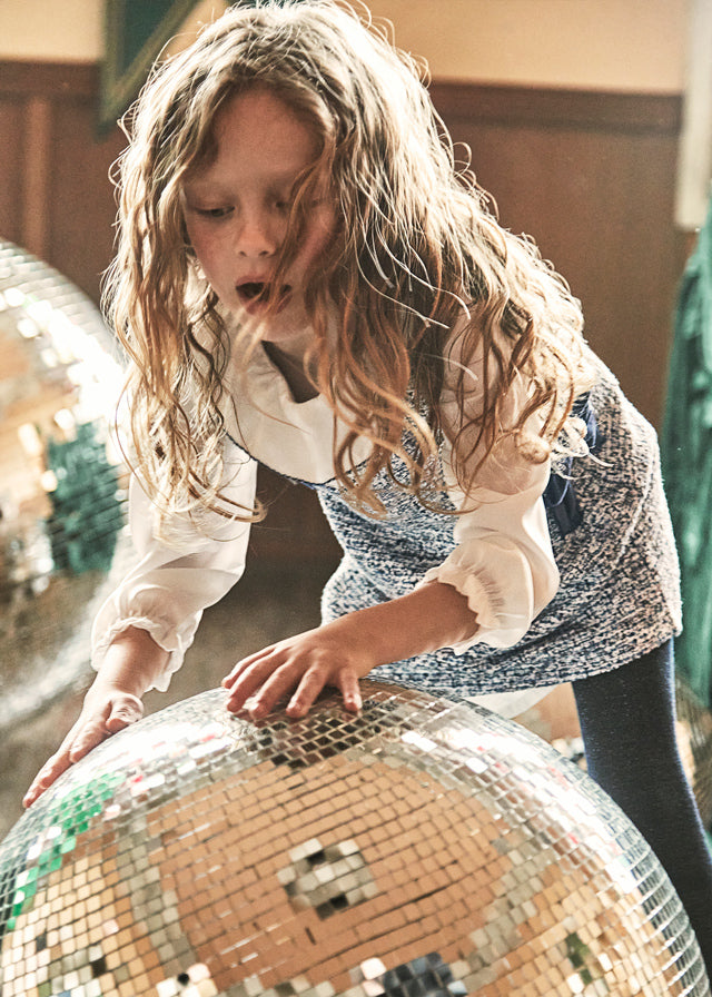 Combined pinafore dress