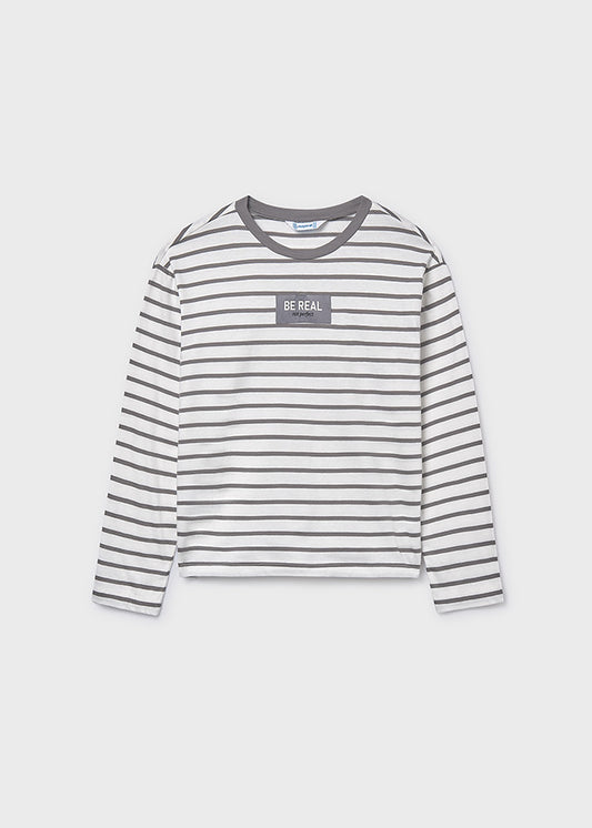L/s t-shirt oversize stripes