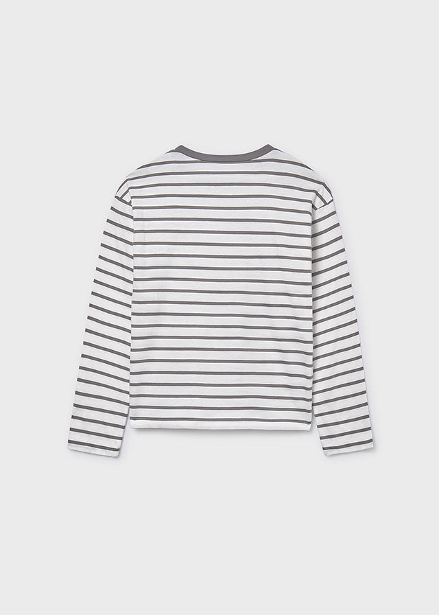 L/s t-shirt oversize stripes