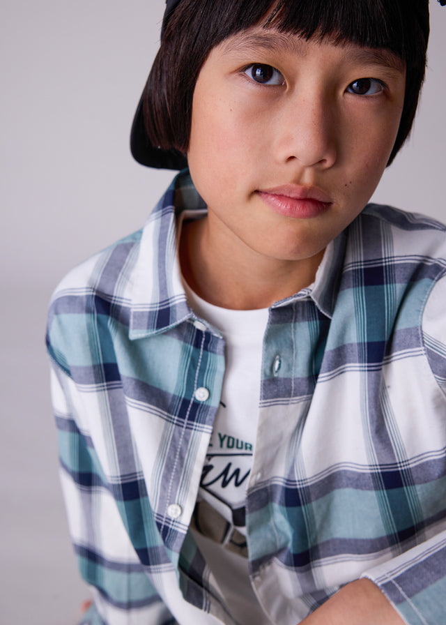 L/s checked shirt