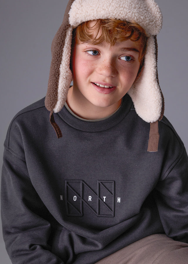 Embossed pullover